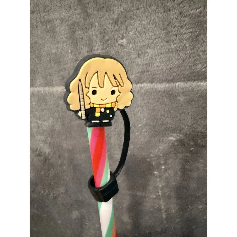 Harry Potter 8pc Simple Daily Use Silicone Straw Toppers